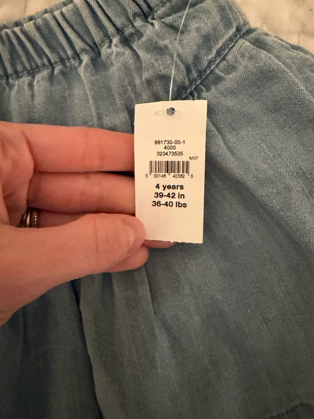 NWT Baby GAP Light Blue Tiered Denim Mini Skirt Size 4